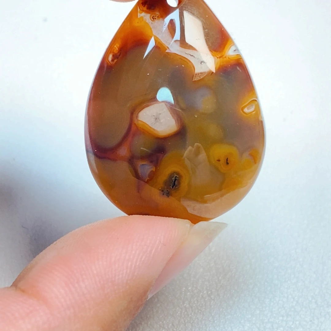 未镶嵌吊坠(不含链)玛瑙/玉髓心**水