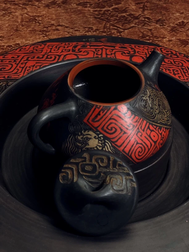 陈七铭春秋系列石瓢 建水紫陶茶壶泡茶壶