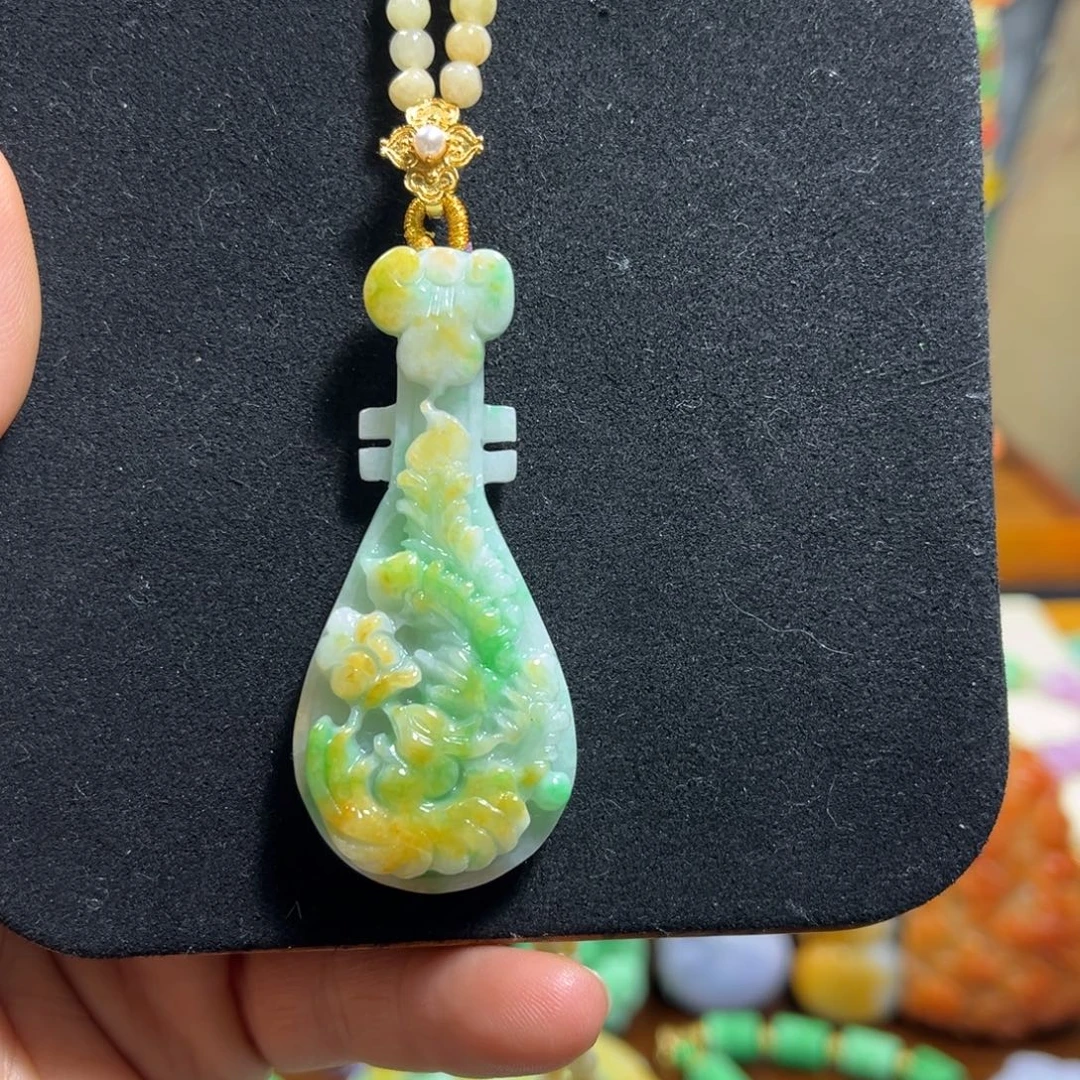 翡翠未镶嵌颈饰天然翡翠