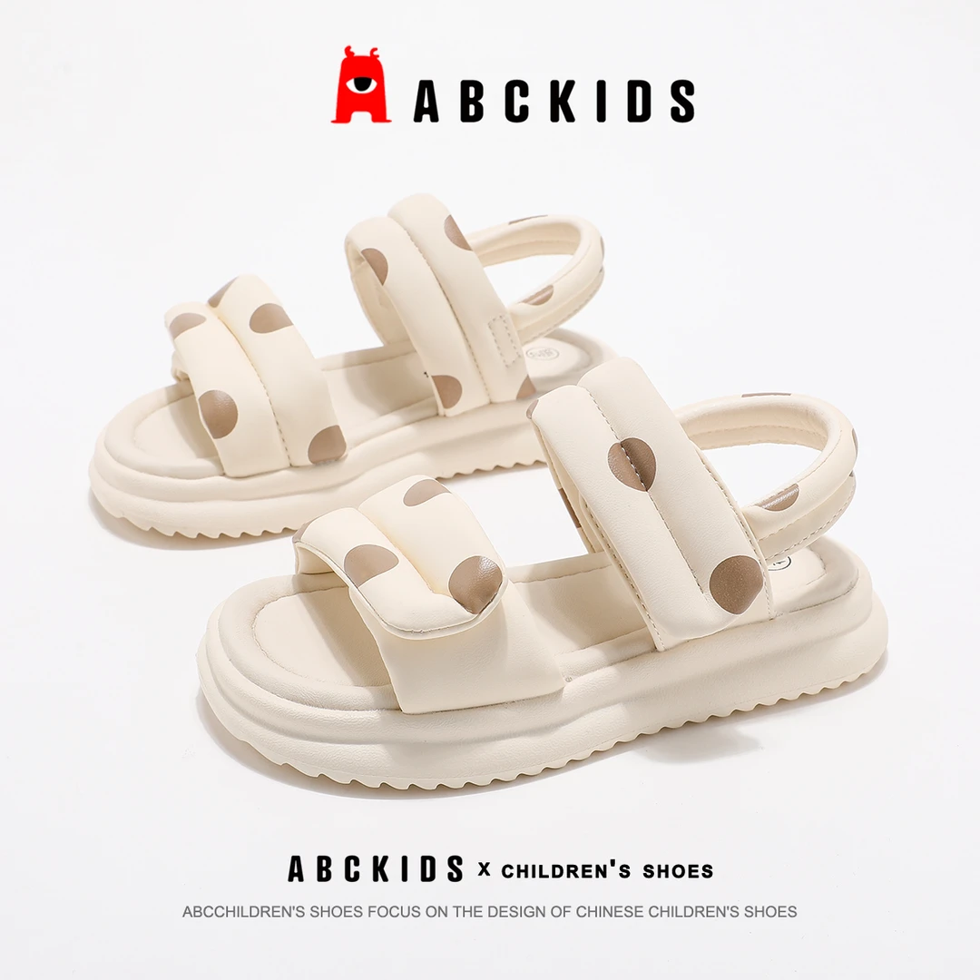 国潮Abckids童鞋时尚软底驱蚊网红洞洞鞋女童夏季新款女凉鞋厚底