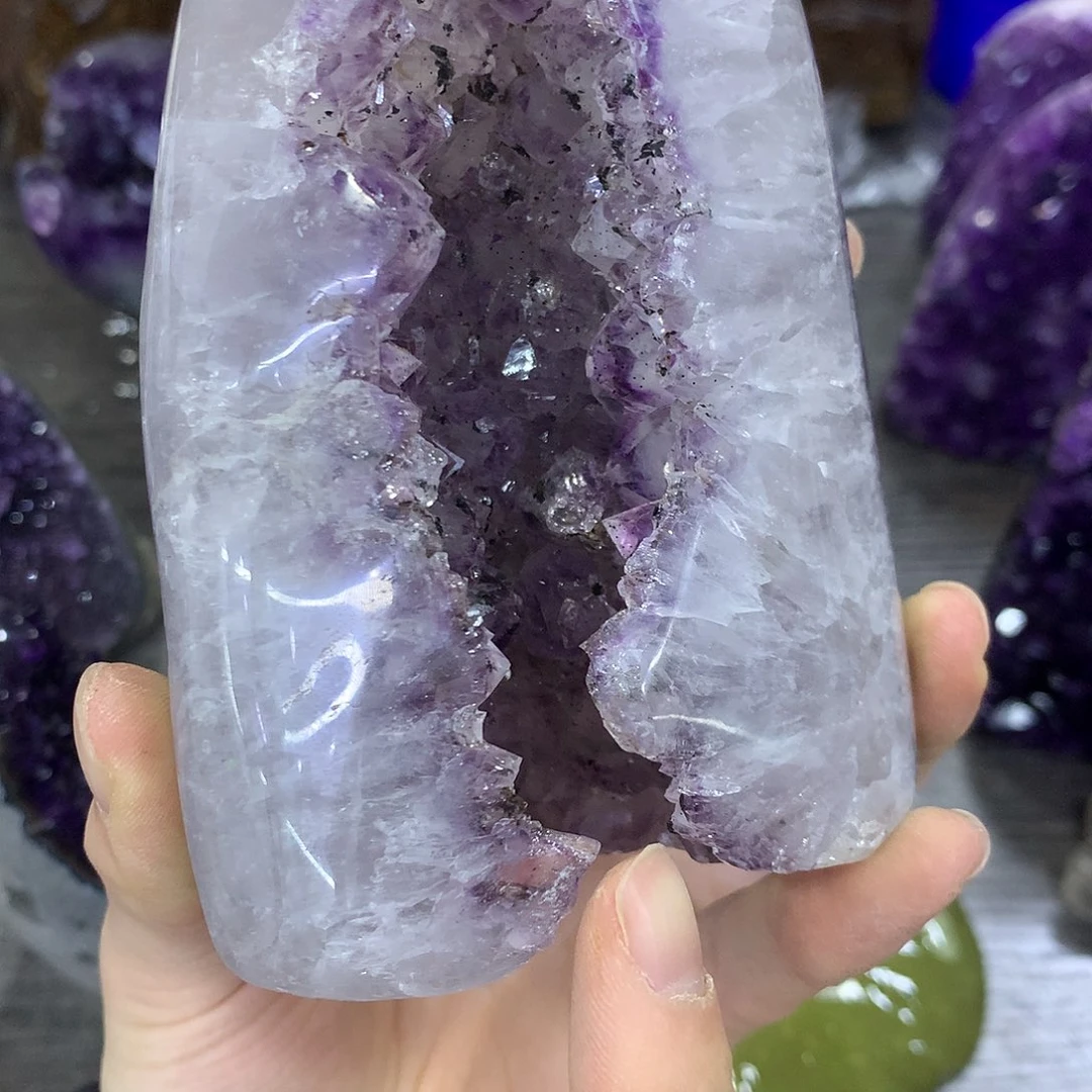 紫晶珠宝半成品未镶嵌355