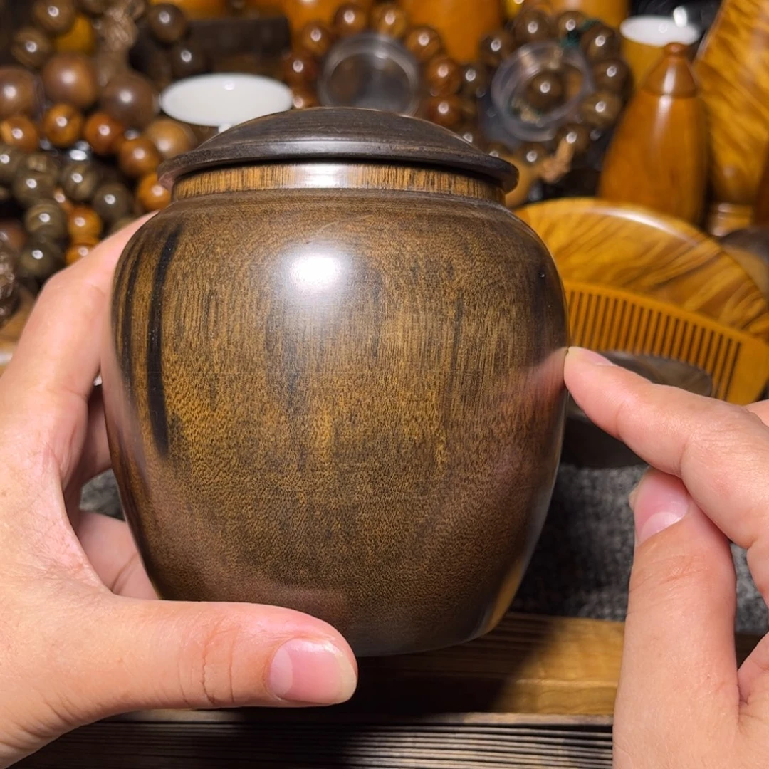 金丝楠阴沉木茶叶罐