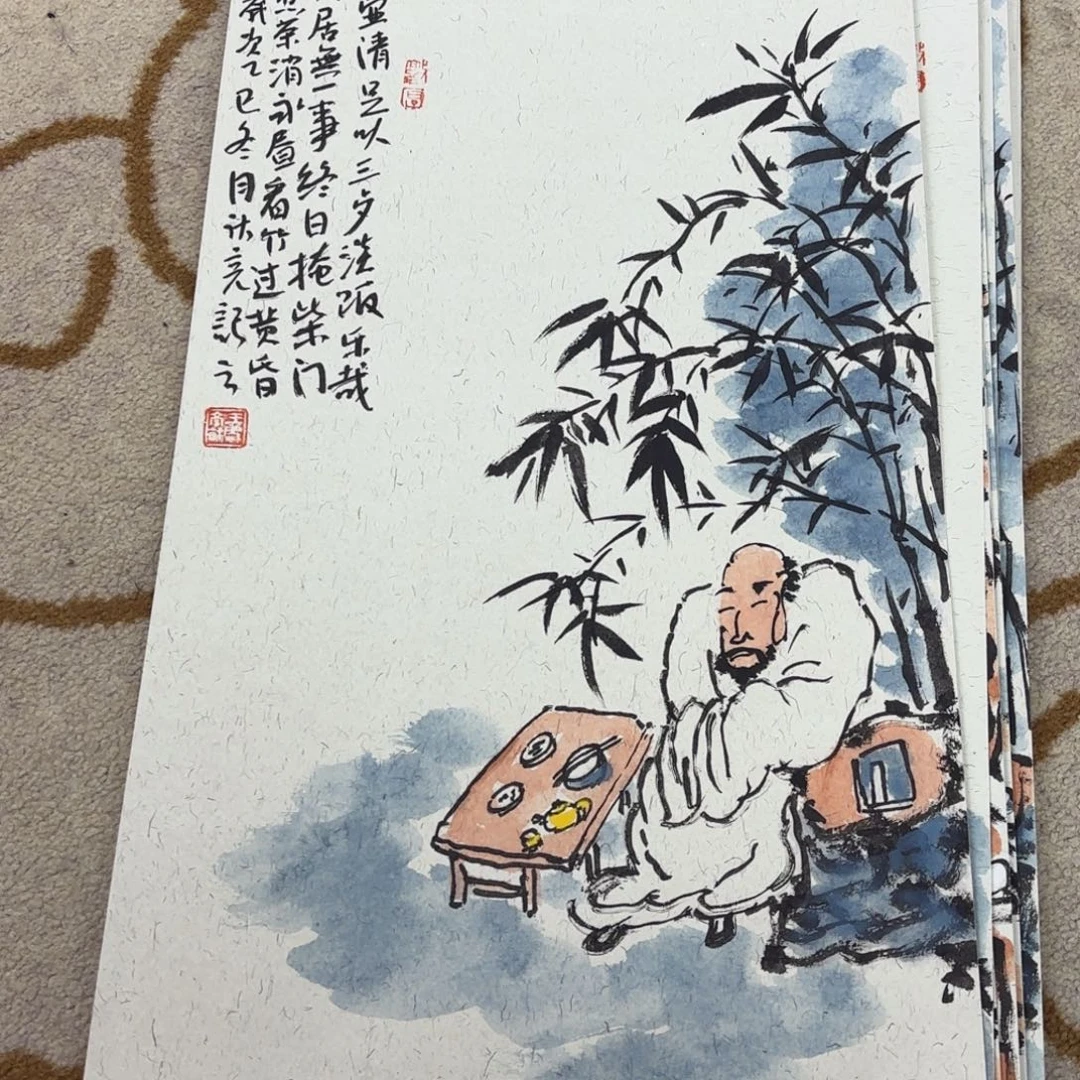 国画王庆亮卡纸作品艺