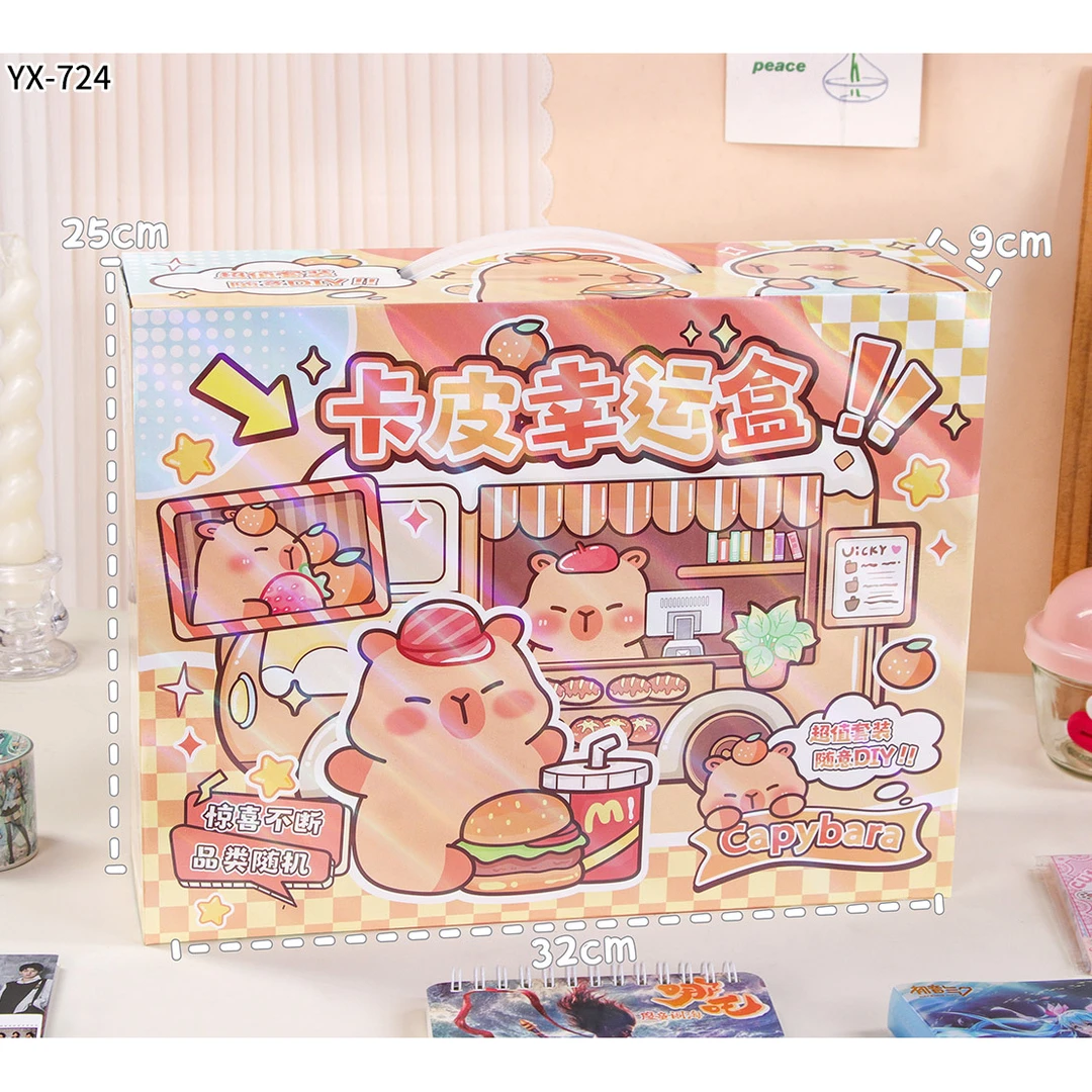 新款-卡皮巴拉/文创超值惊喜盒-盲盒拆封不退