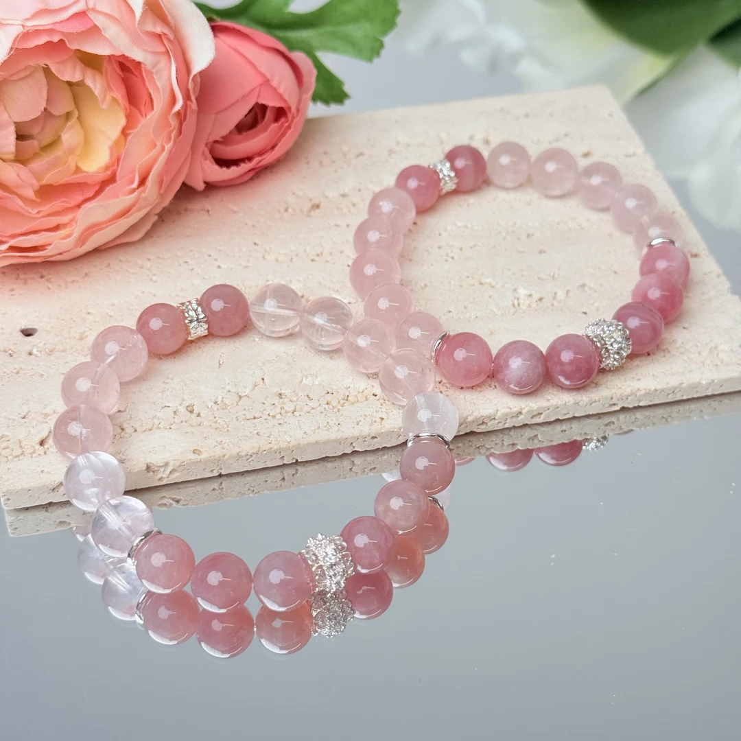 【逆天颜】粉晶紫马粉10mm手串面小仙多样性发其一