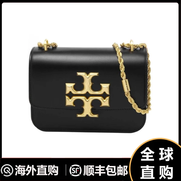 TORY BURCH 汤丽柏琦立体感黄铜标志小方包斜挎单肩包 73589-001