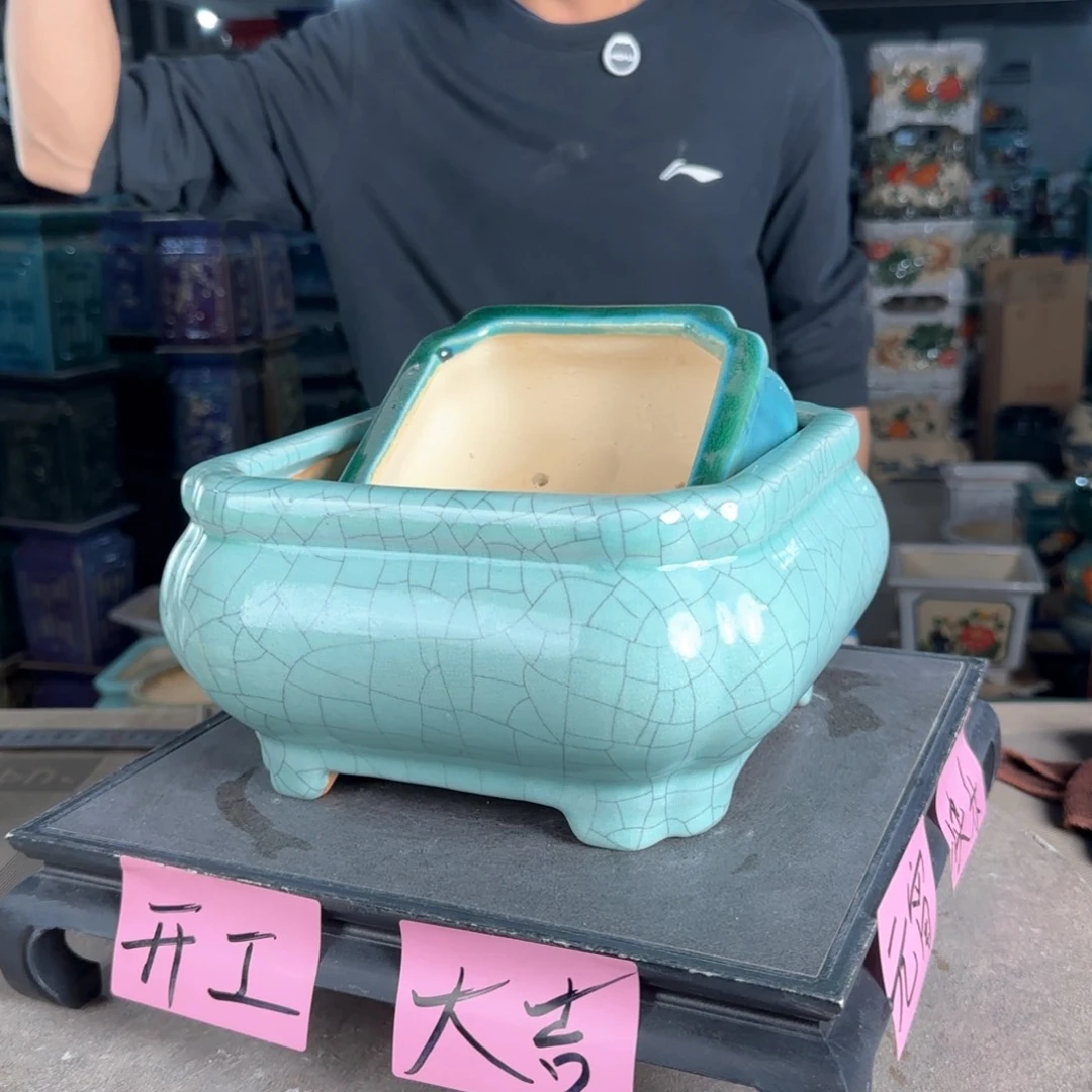 一风堂石湾花盆。微瑕 一大一小