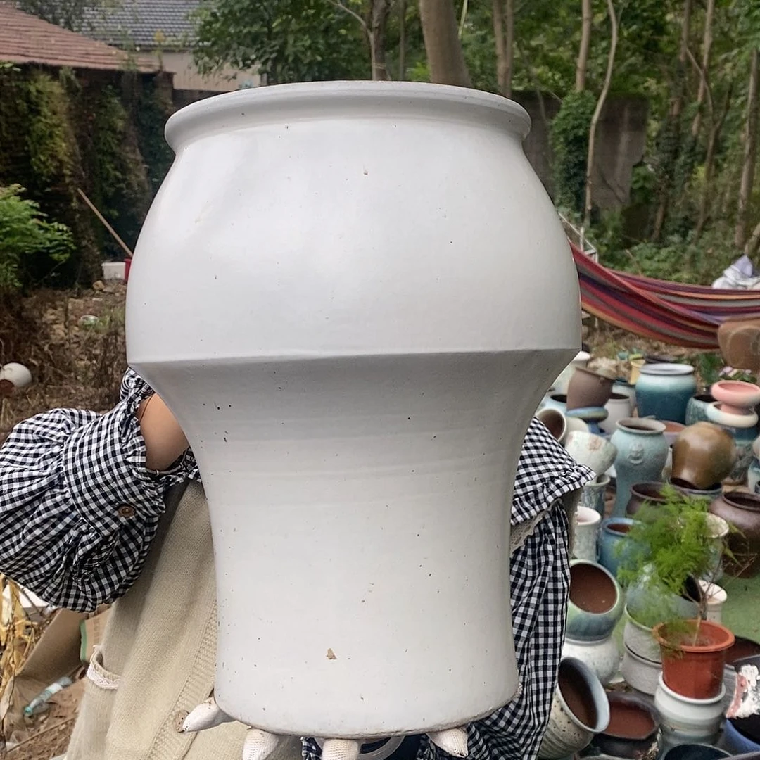 紫砂花盆正品口径20高32