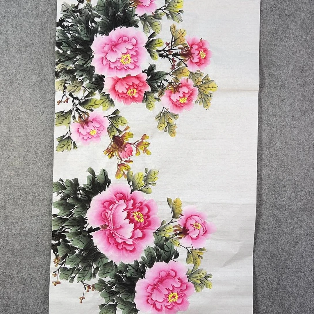 国画036 牡丹花等花开时节也可用