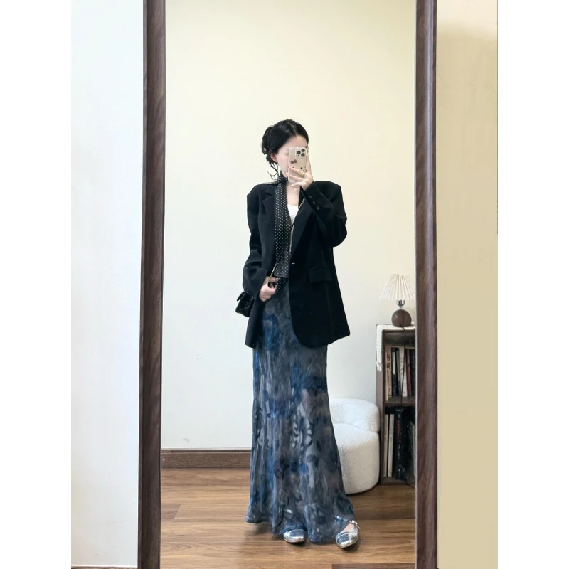 MARIE.COCO高级感气质西装外套女早秋新款内搭吊带绝美半身裙套装