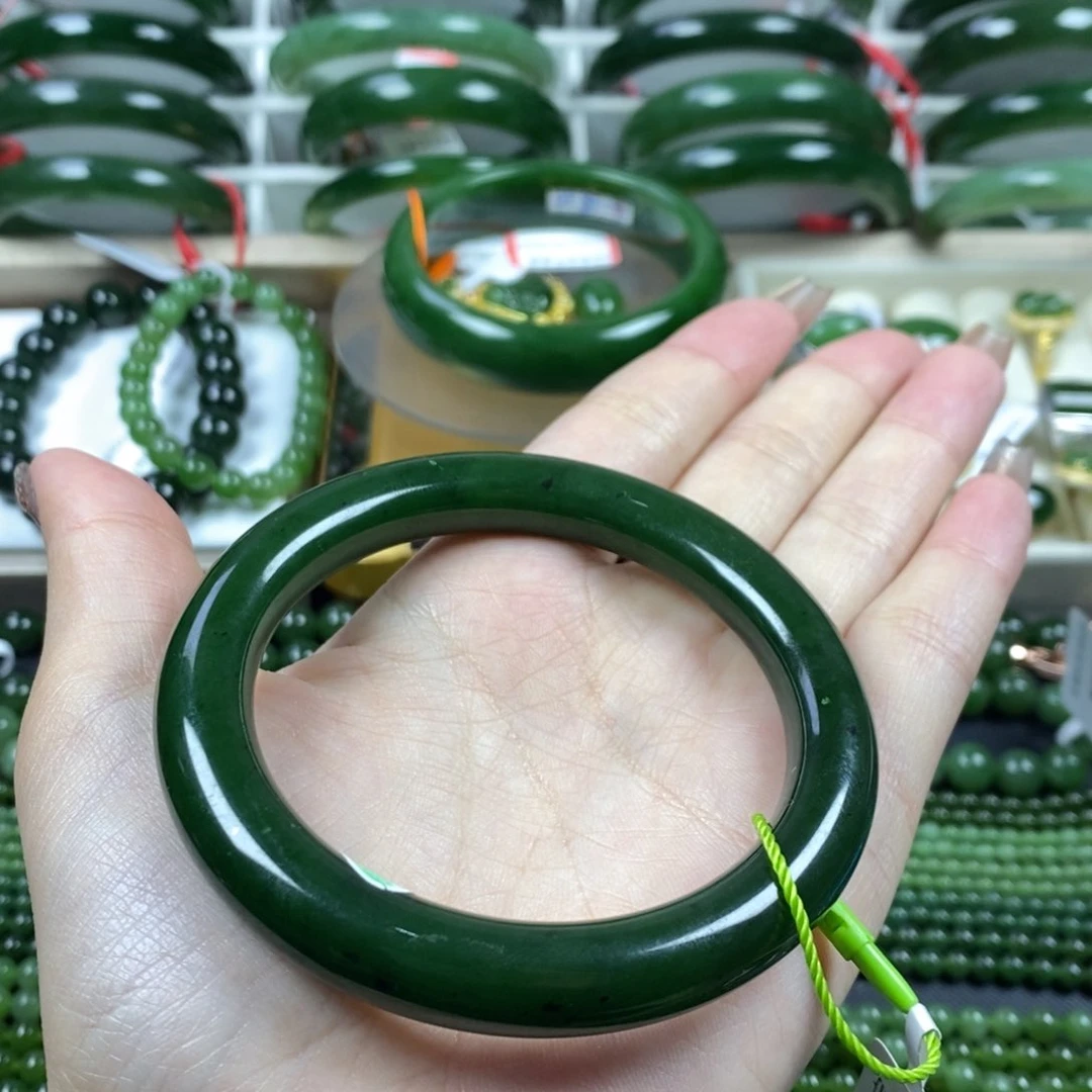 和田玉（碧玉）手镯未镶嵌59