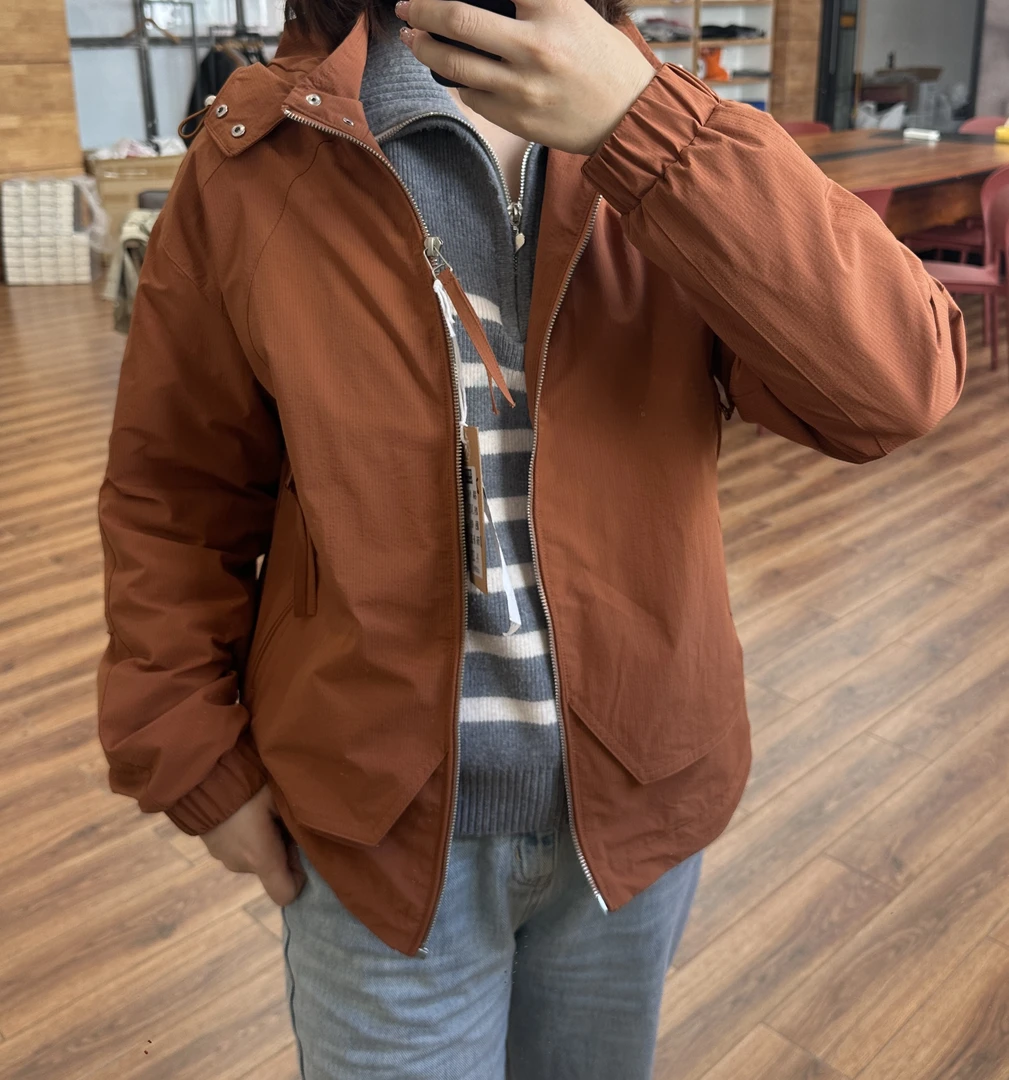 2025春季防风夹克男户外休闲潮流宽松上衣可拆卸连帽外套