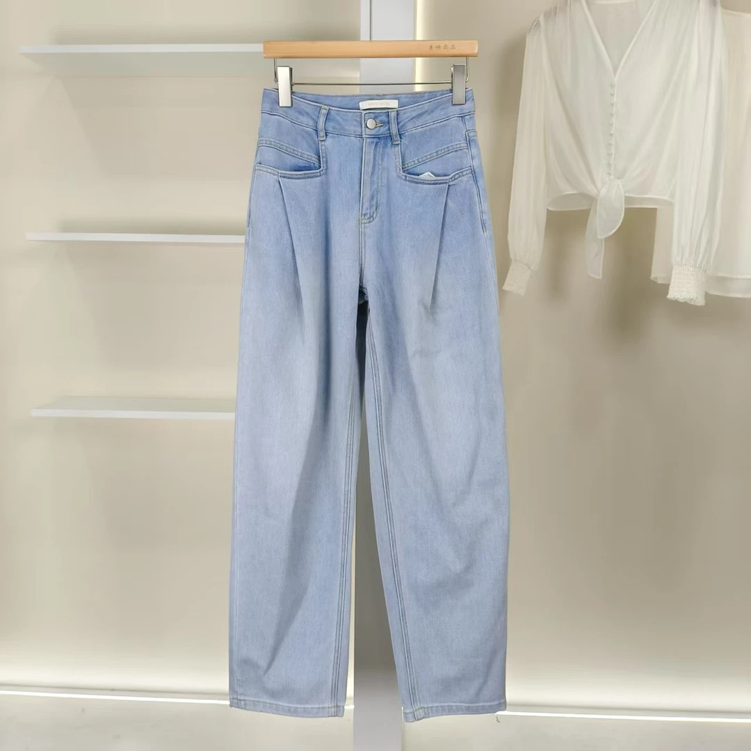 顺丰包邮 麦迪尚品5042779春秋时尚百搭牛仔裤品牌撤柜