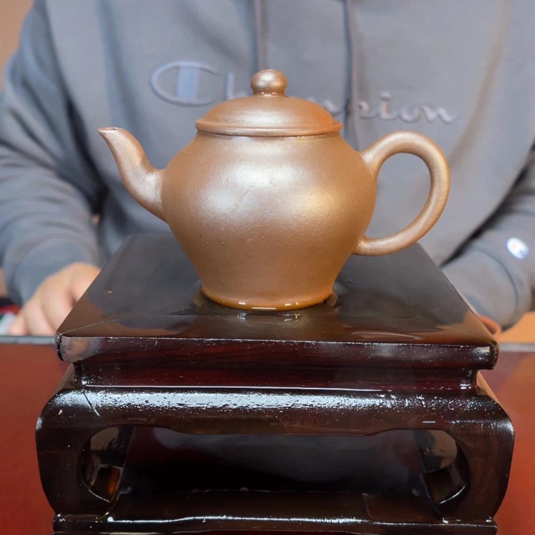 紫砂茶壶高端130cc红泥翁型壶