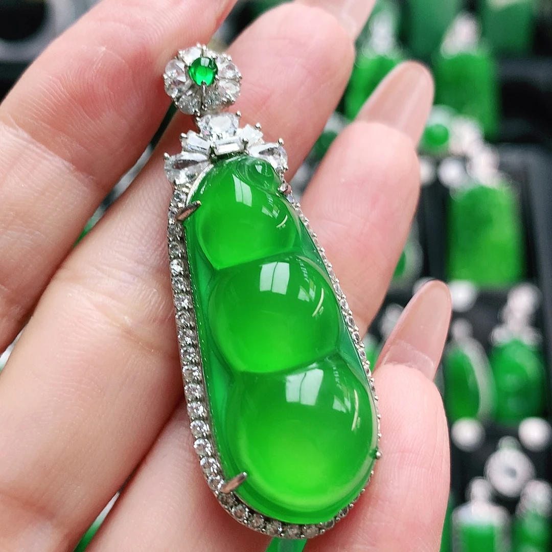 玛瑙/玉髓银S925镶嵌吊坠