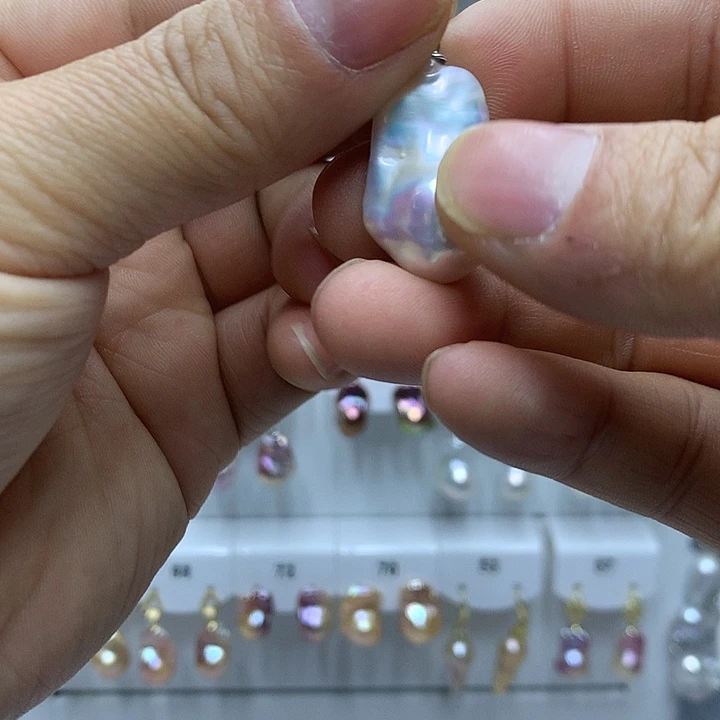釋***然巴洛克银S925镶嵌淡水珍珠