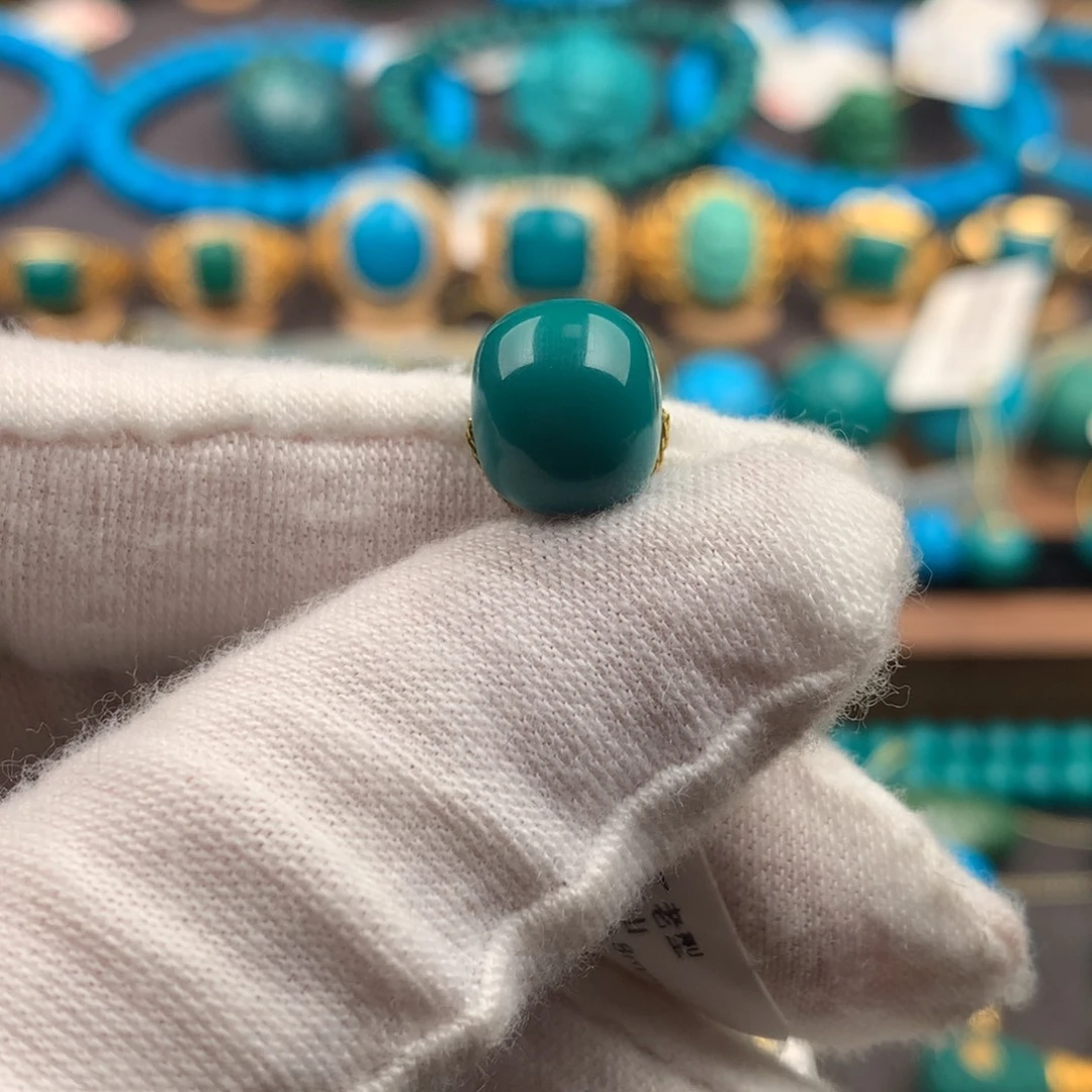 绿松石未镶嵌发饰10*9mm