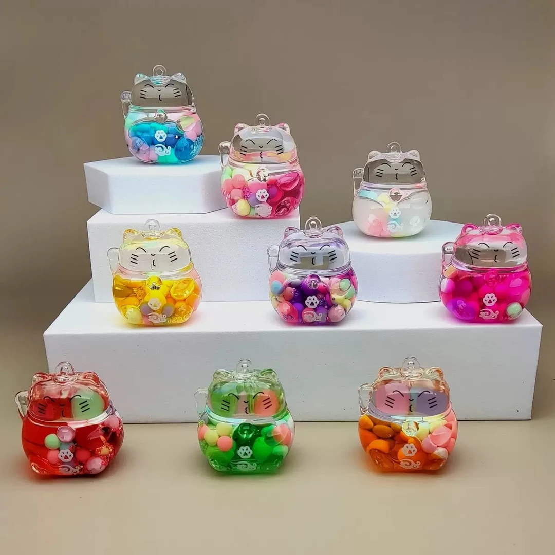 【现场拆袋】小流沙招财猫摆件