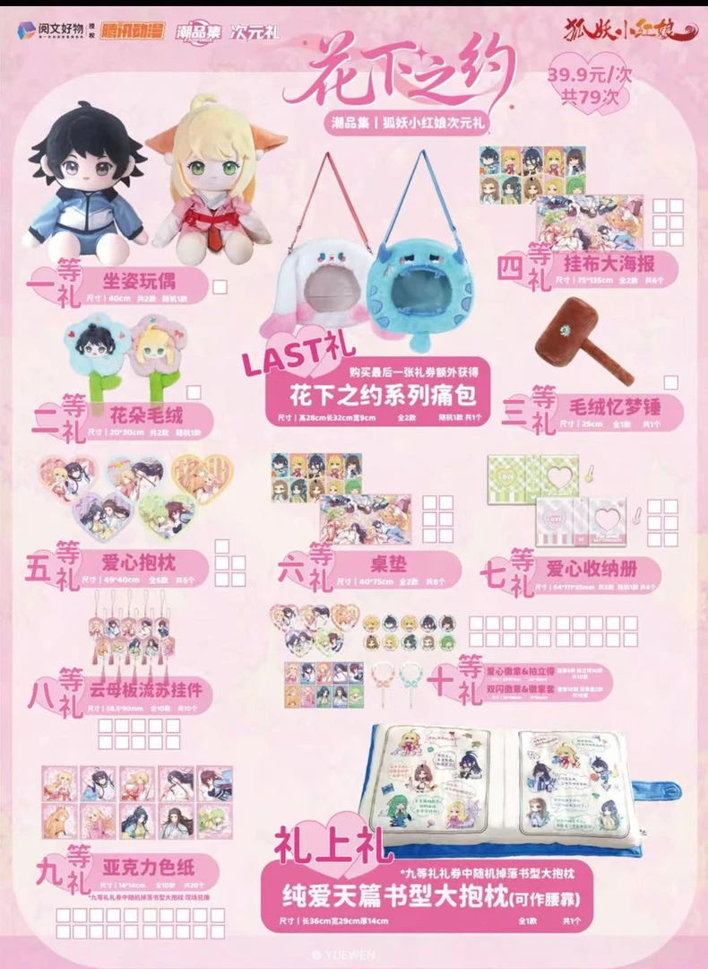 【抬箱】潮品集｜《狐妖小红娘》 花下之约次元礼 代拆