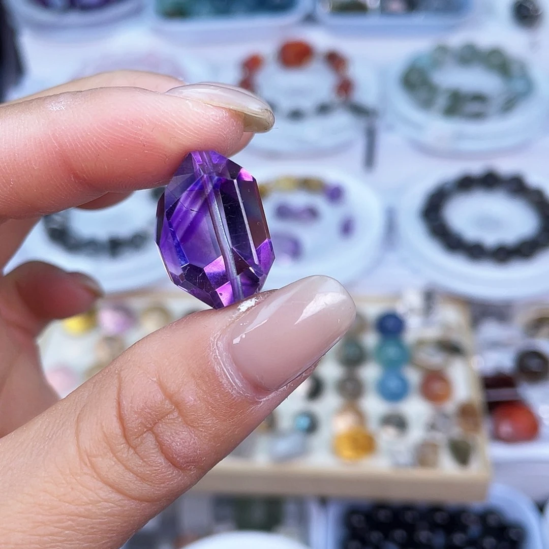 水晶单珠打孔不退不换未镶嵌晨**影