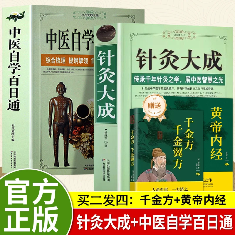针灸大成中医自学百日通原文千金方黄帝内经针灸基础理论临床医书