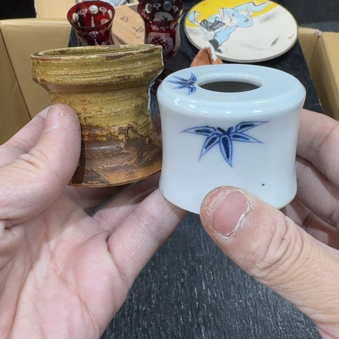 陶瓷日本中古工艺品摆件
