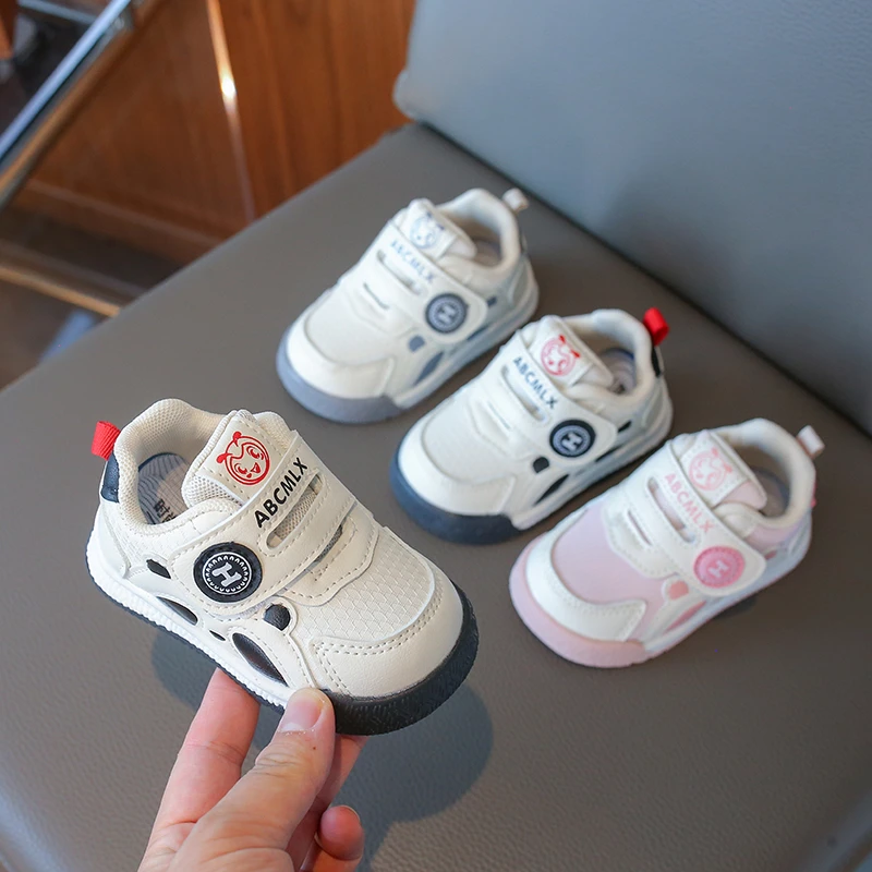 宝宝春季新款学步鞋1-3岁婴幼儿软底机能鞋男女童防滑稳步鞋单鞋