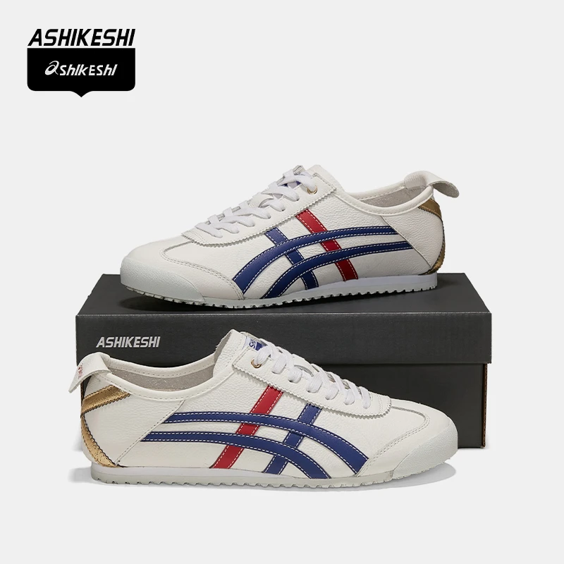 阿时可时ASHIKESHI[正品]时尚百搭男女情侣头层牛皮轻便阿甘鞋-2