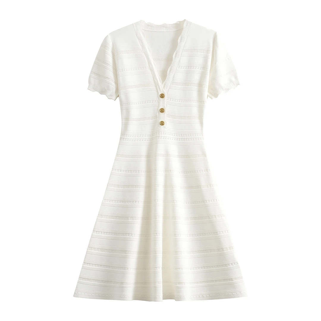 2025春夏新款时尚修身显瘦长裙蕾丝轻奢法式优雅连衣裙-4083