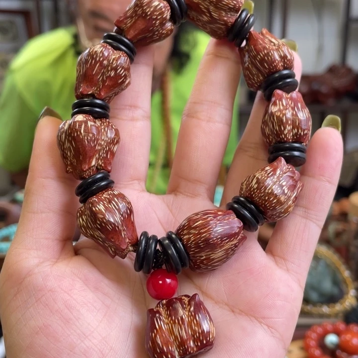 莲花菩提手串莲花的