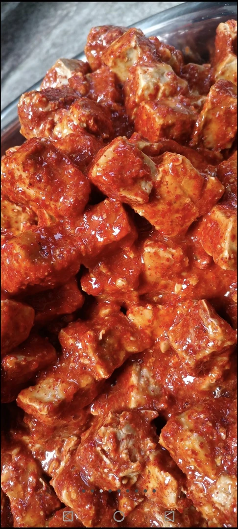 无油香辣霉豆腐自然发酵