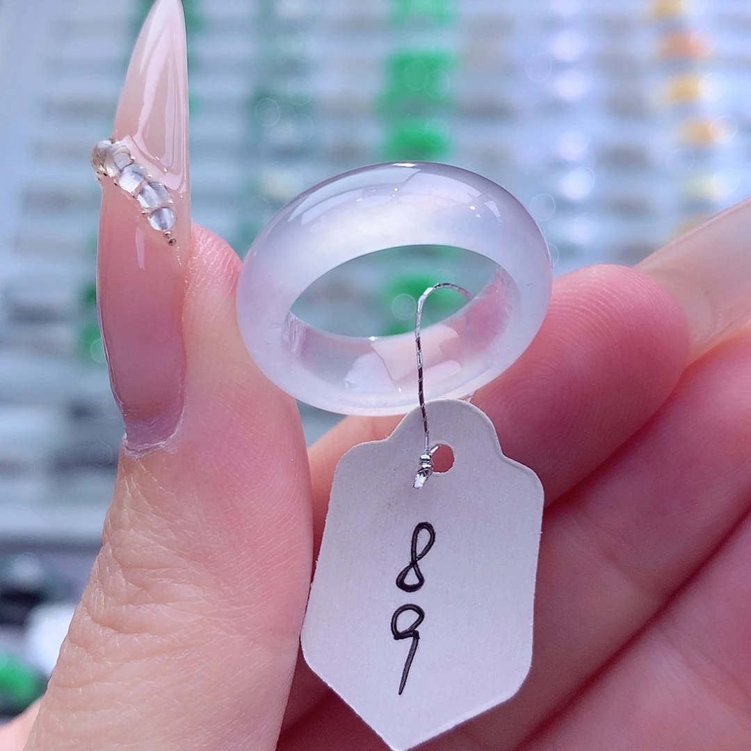 翡翠未镶嵌戒指天然