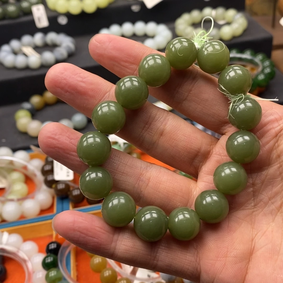 和田玉未镶嵌手链