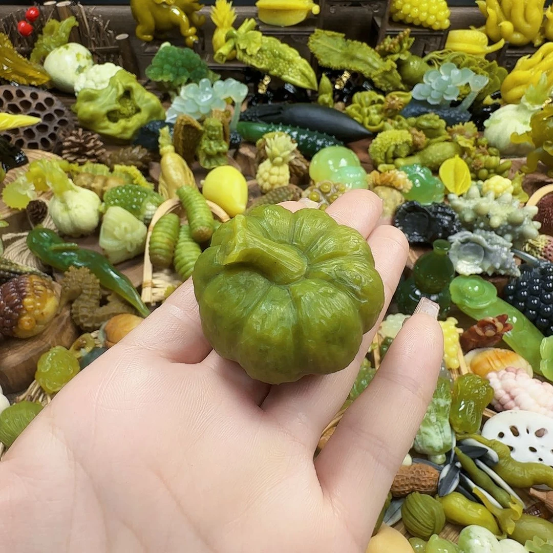 蛇纹石玉未镶嵌手把