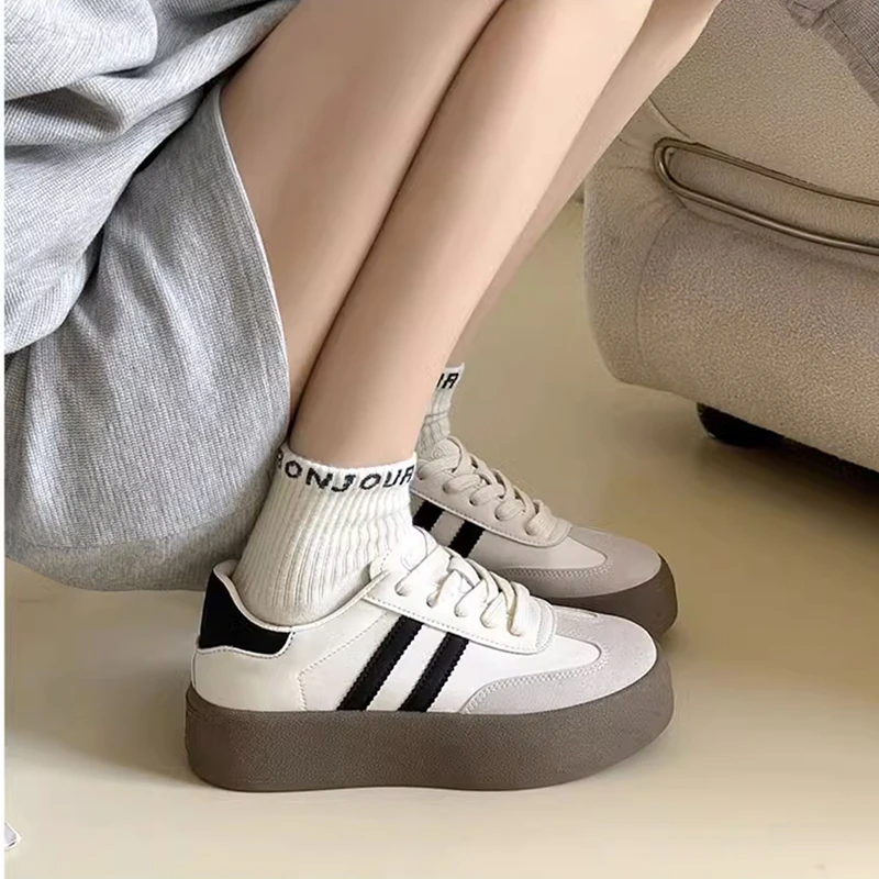 爆款德训鞋女新款厚底百搭爆款小白鞋运动鞋女鞋休闲板鞋女款A1