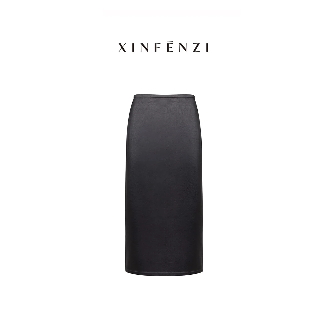 【深冬流光裙】XINFENZI 深冬必备显瘦哑光缎半身裙 WSK37653