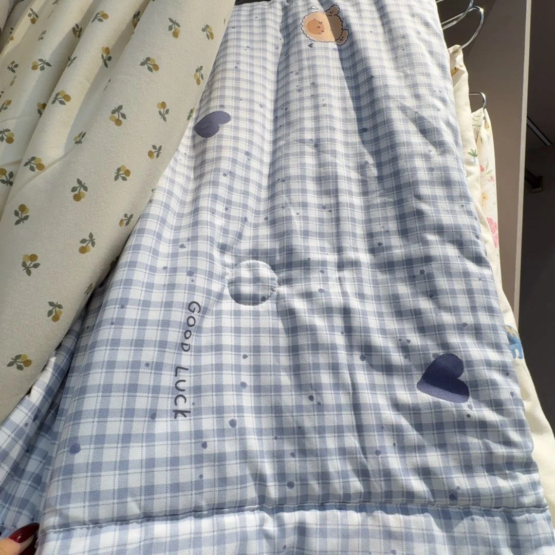 棉质花一米五空调被棉感