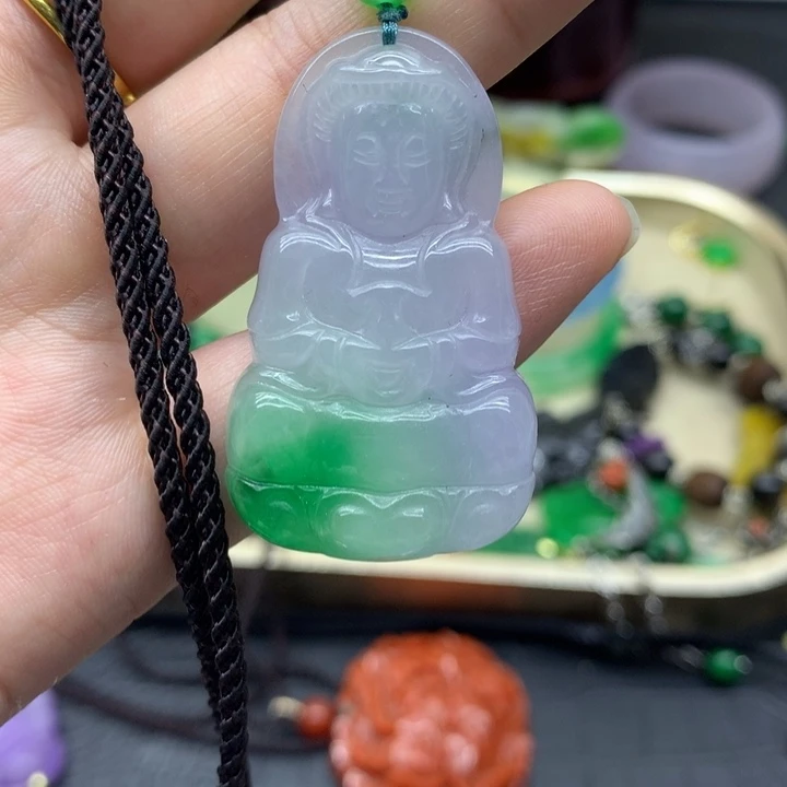 翡翠未镶嵌颈饰吊坠