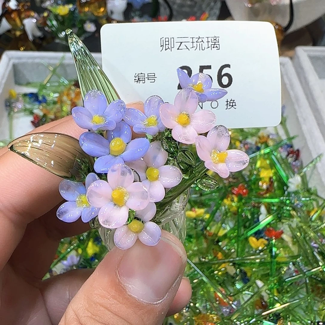 琉璃手工艺品256插花