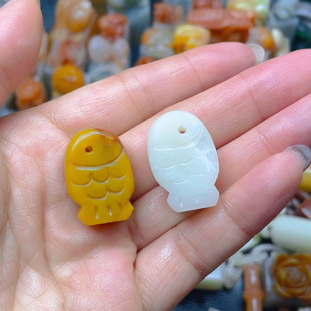 青田石印石年年有余