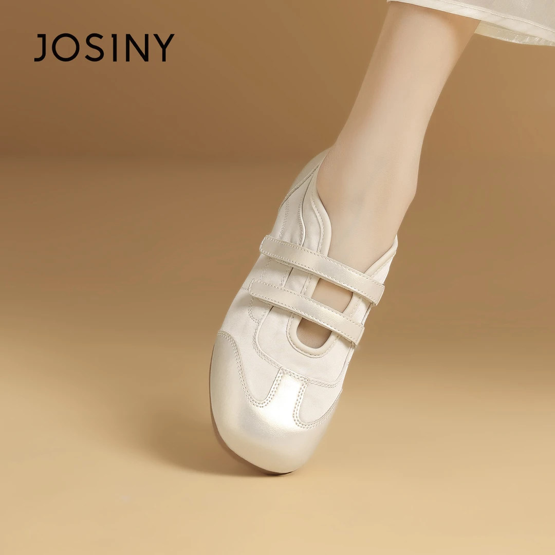 卓诗尼浅口修面皮德训鞋夏季时尚休闲鞋透气套筒欧若动感风单鞋