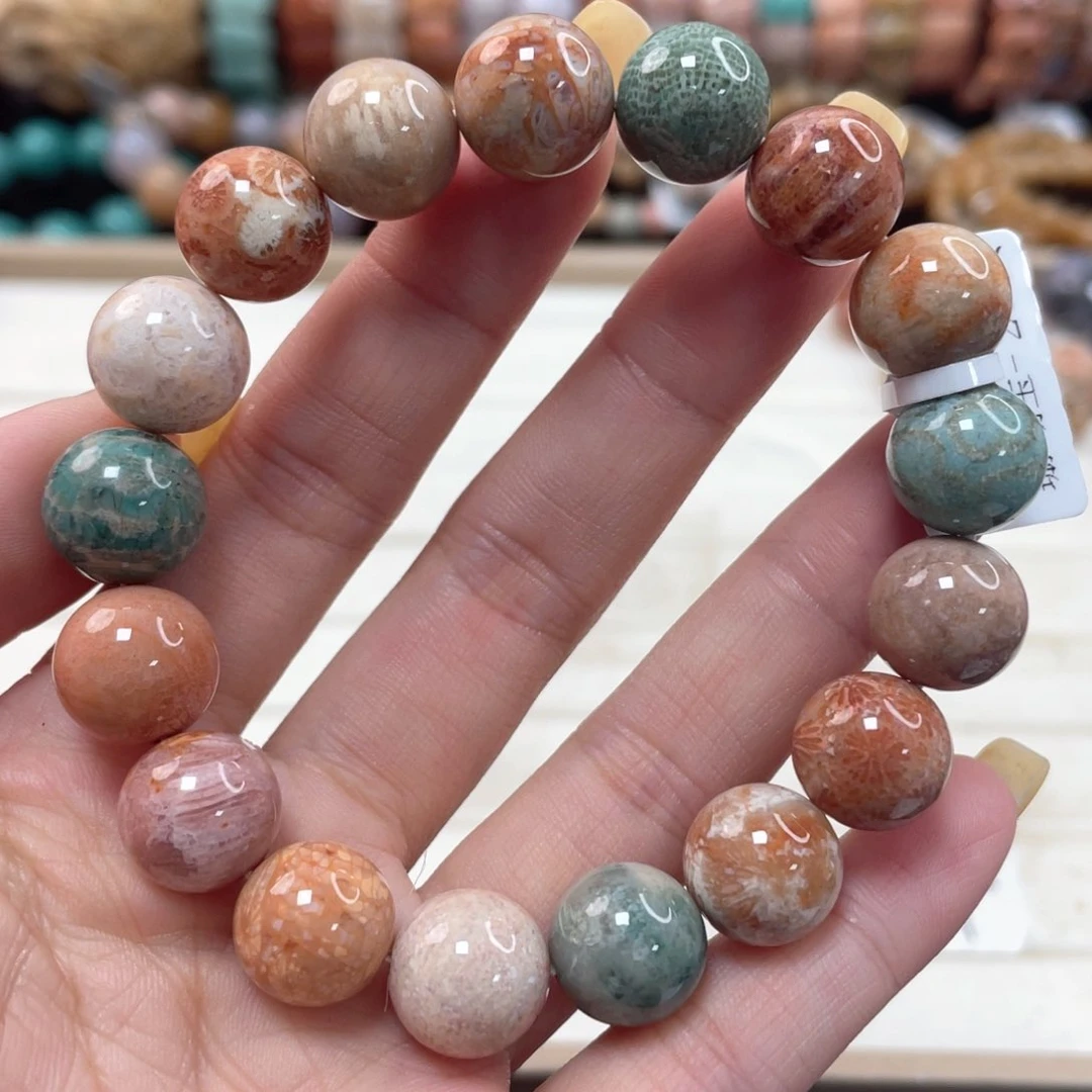 未镶嵌手链硅化珊瑚（珊瑚玉）148