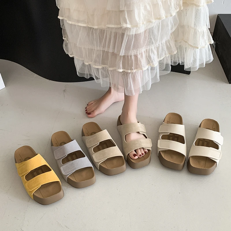 JIAJIA厚乳吐司鞋2.0厚底勃肯拖鞋女2025新款可外穿凉拖鞋