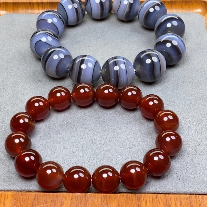 无***为玛瑙/玉髓未镶嵌手链