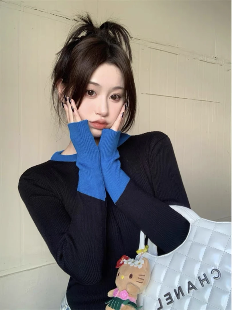 简约通勤毛针织衫时尚修身百搭