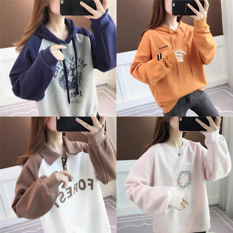 直播专用气质网红休闲秋季女士短袖T恤卫衣毛衣