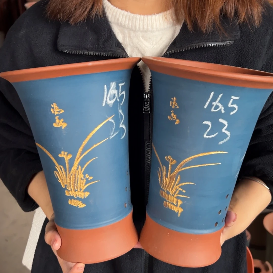 宜兴川阁紫砂花盆