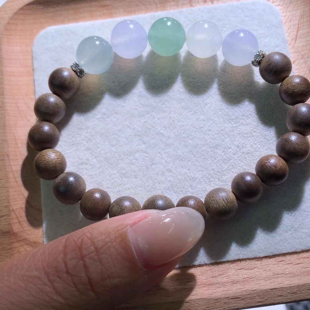 翡翠散珠特价五福卡10