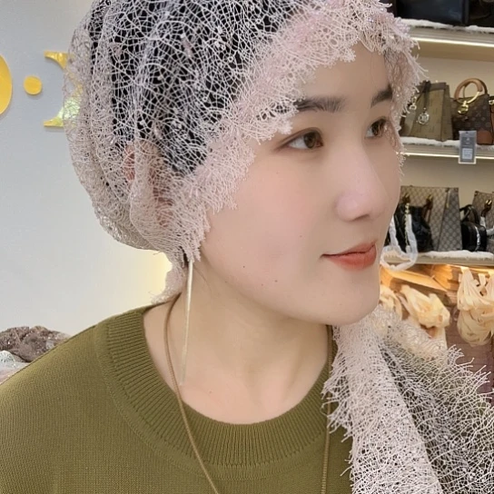 棉婚嫁睫毛款披肩帽4