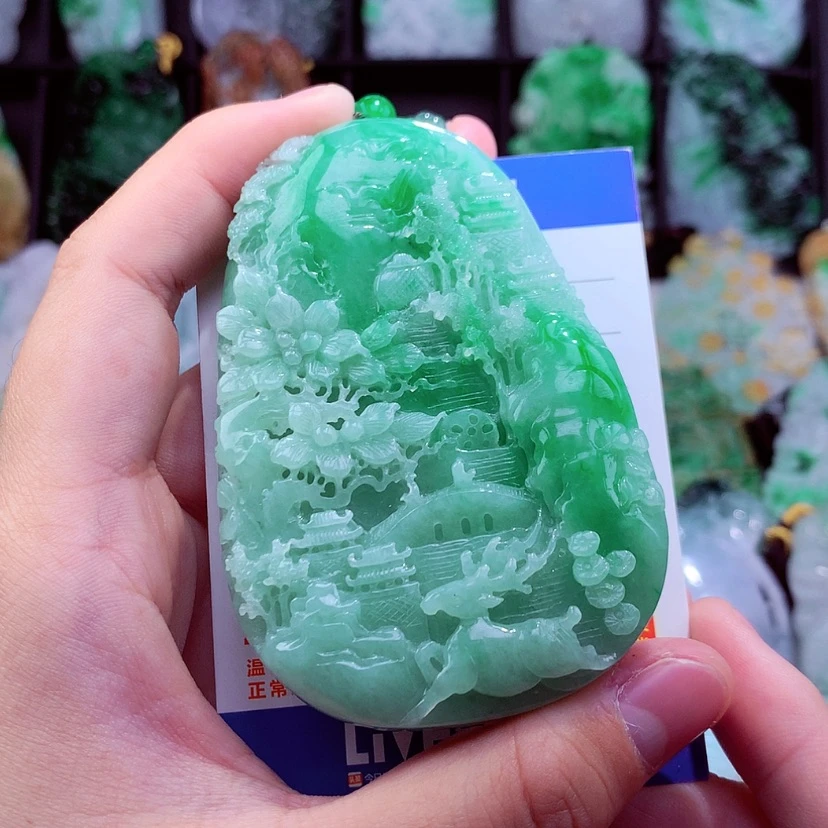 【闪购商品】翡翠颈饰未镶嵌挂件